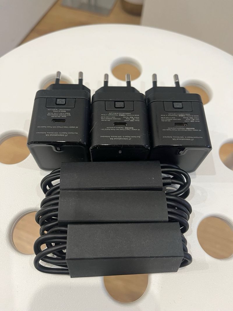 Pack 3 cables USB-C + 3 cargadores de pared afbeelding 2