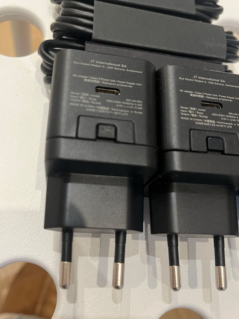 Pack 3 cables USB-C + 3 cargadores de pared afbeelding 3