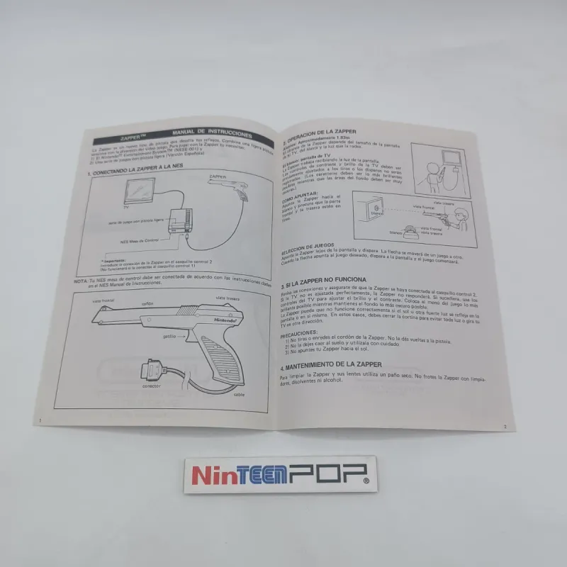 Manual Zapper Nintendo NES afbeelding 3