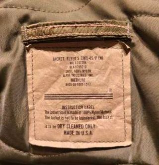 Cazadora Bomber CWU 45 Alpha Industries