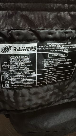 Chaqueta Moto Rainers Negra Talla 58