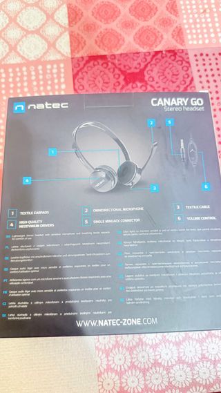 Auriculares Natec Canary GO con micrófono