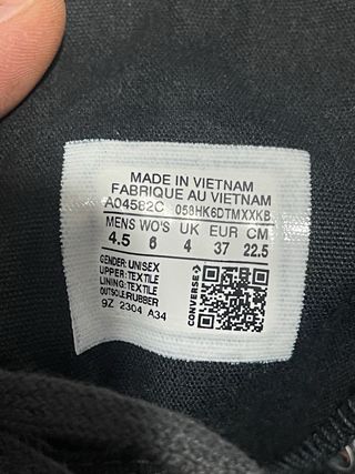 Converse Chuck 70 Tg 37 Nere