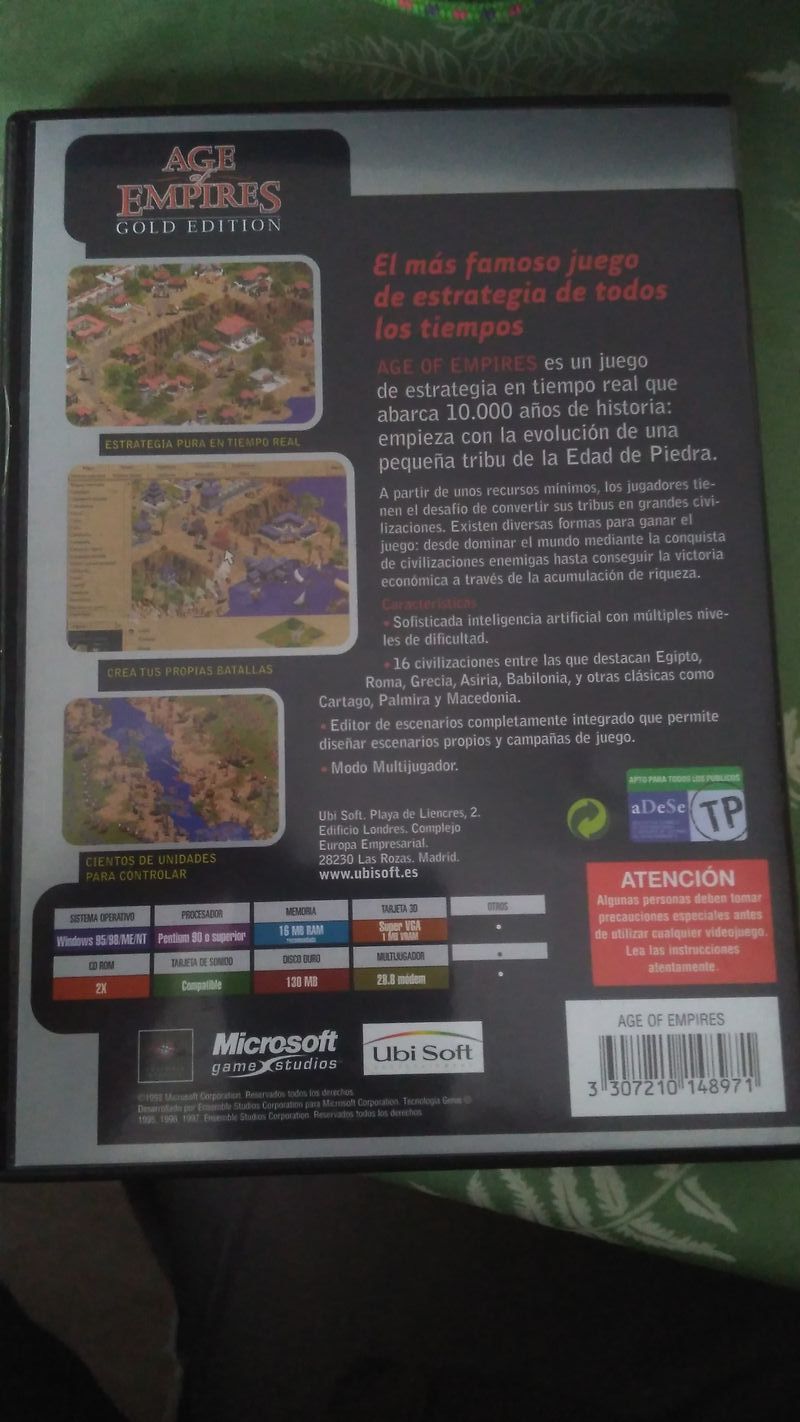 PC CD ROM Age of Empires Gold Edition afbeelding 2