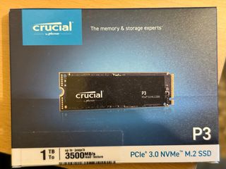 SSD Crucial P3 1TB NVMe M.2 PCIe 3.0