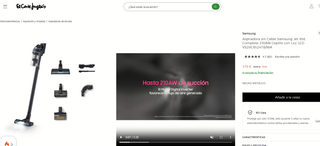 Aspiradora Samsung Jet 85 Nuevo