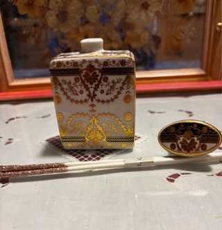 Diffusore profumo con bastoncini oro e bianco