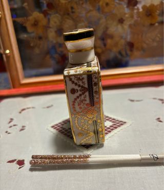 Diffusore profumo con bastoncini oro e bianco