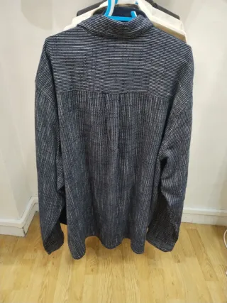 Camisa Jack & Jones Rayas Azul/Plata