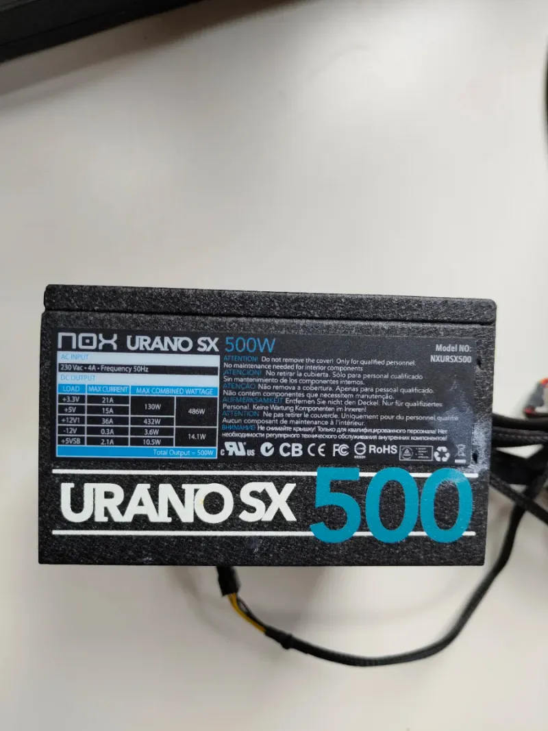 Fuente Alimentación 500W Nox Urano SX