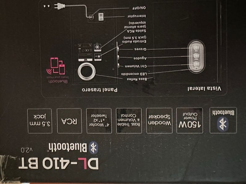 Altavoz Woxter DL-410 BT Bluetooth  Nuevo! afbeelding 4