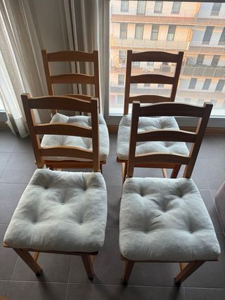 Mesa comedor madera 4 servicios