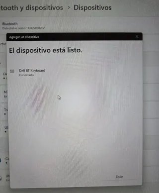 Teclado Dell Bluetooth Negro/Plata