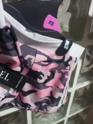 Pantalones cortos infantiles XS camuflaje rosa