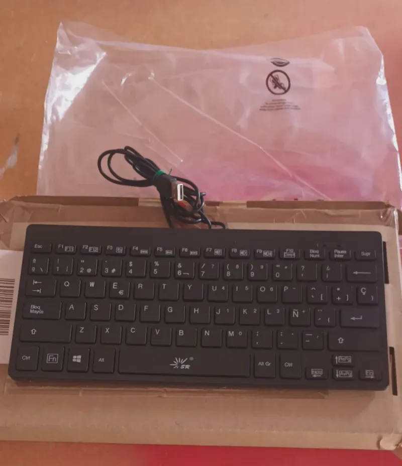 Teclado USB Mini SR Negro