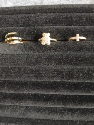 Anillos laminados Oro 18k Ajustables,10€ cada uno