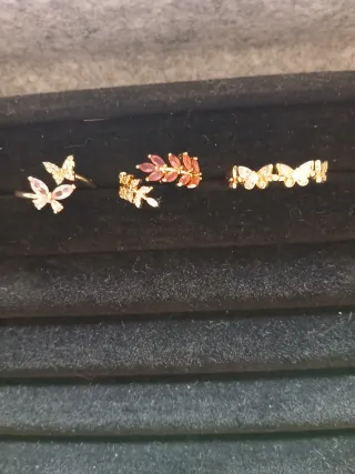 Anillos laminados Oro 18k Ajustables,10€ cada uno