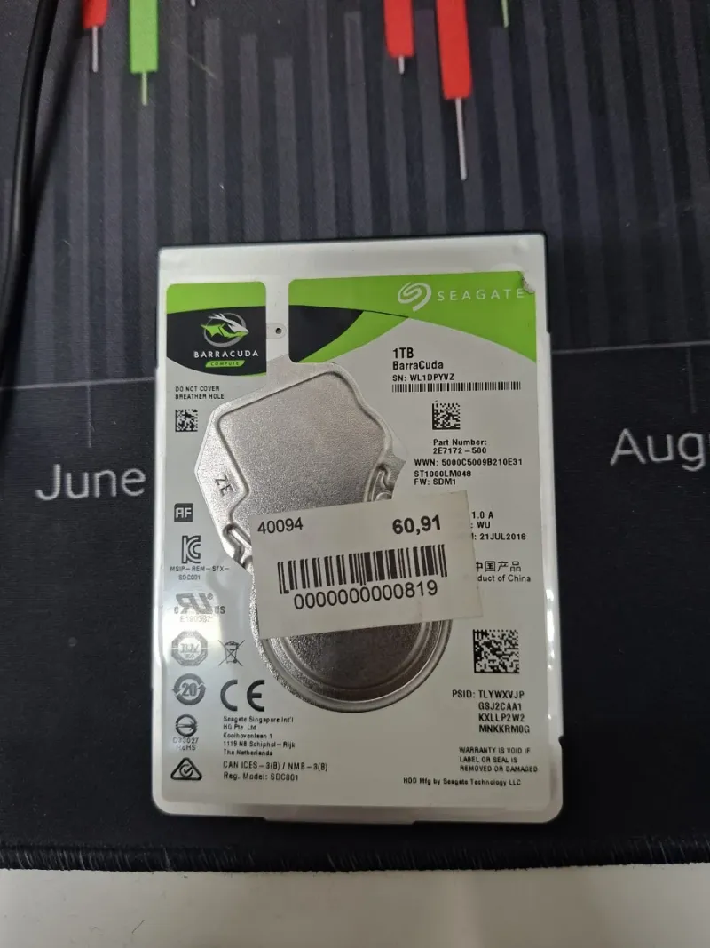 Disco Duro Seagate Barracuda 1TB