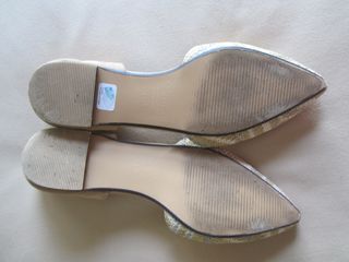 Bailarinas Sfera Beige y Plateadas