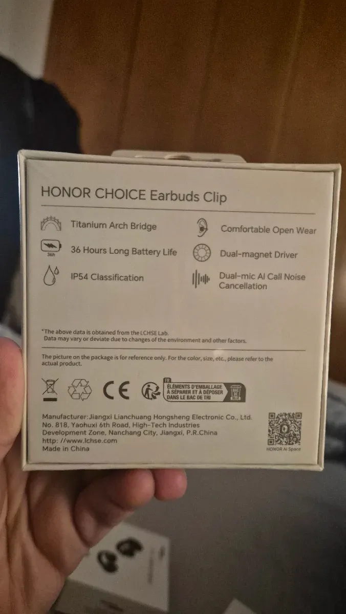 Honor Choice Earbuds Clip Auriculares sin abrir afbeelding 2