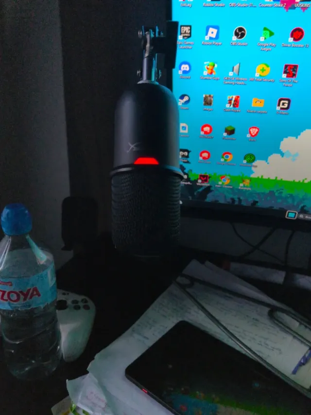 Micrófono HyperX SoloCast Negro/Rojo