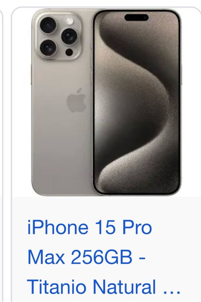 iPhone 15 Pro Max 256GB Titanio Natural