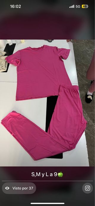 Conjunto rosa talla S,M y L