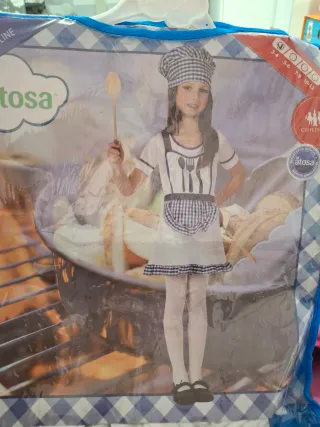 Disfraz Cocinera Niña Atosa Talla 3-4