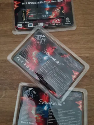 3x SSD NVMe 256GB SomnAmbulist