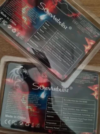 3x SSD NVMe 256GB SomnAmbulist