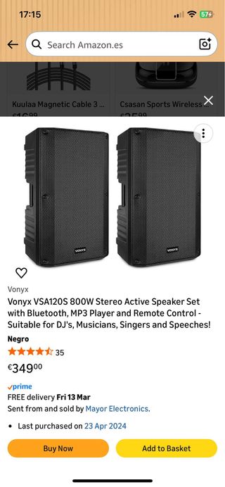 Altavoz VONYX y trípode negro