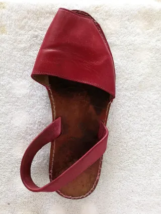 Abarcas Menorquinas Rojas talla 38-39