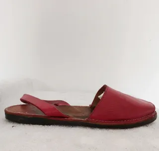 Abarcas Menorquinas Rojas talla 38-39