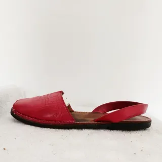 Abarcas Menorquinas Rojas talla 38-39