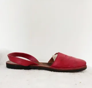 Abarcas Menorquinas Rojas talla 38-39