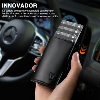 SIN ABRIR Cartera Tarjetero con Automática Pop-up