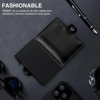 SIN ABRIR Cartera Tarjetero con Automática Pop-up