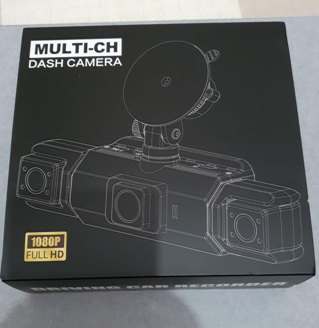 Cámara Dashcam 1080P Multi-Canal 3 Cámaras