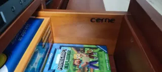 Mueble Salón Cerne Madera y Cristal