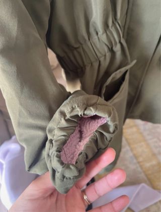 Giacca bambina con cappuccio e pelliccia