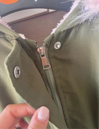 Giacca bambina con cappuccio e pelliccia