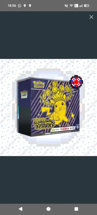 Pokémon Scarlet & Violet ETB surging sparks ingles