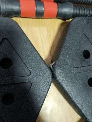 Mancuernas 10+10kg con discos y barras