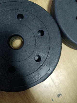 Mancuernas 10+10kg con discos y barras