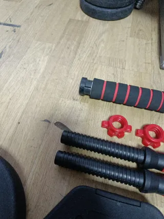 Mancuernas 10+10kg con discos y barras