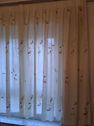 Cortinas de lino beige transparentes guapismas!