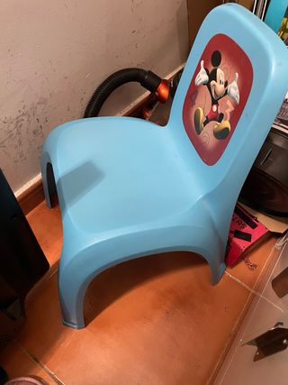 Silla infantil azul Mickey Mouse