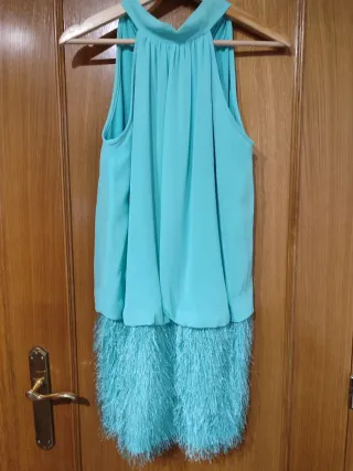 Vestido fiesta turquesa