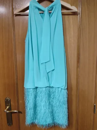 Vestido fiesta turquesa