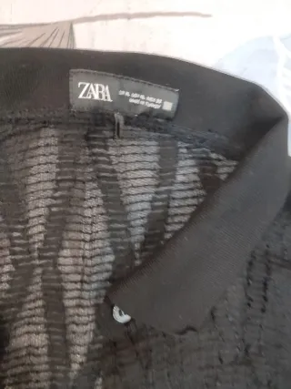 Camisa Zara Talla XL Negra